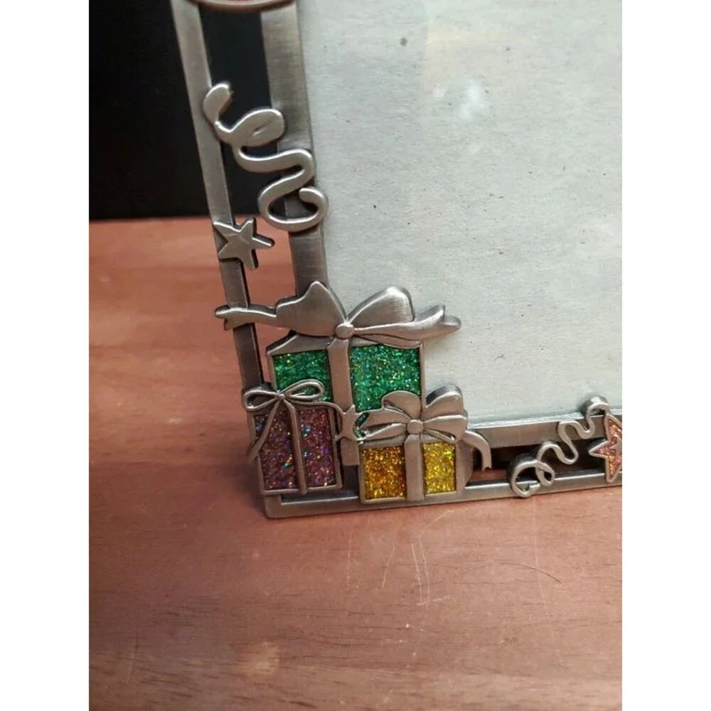 Happy Birthday metal glitter frame